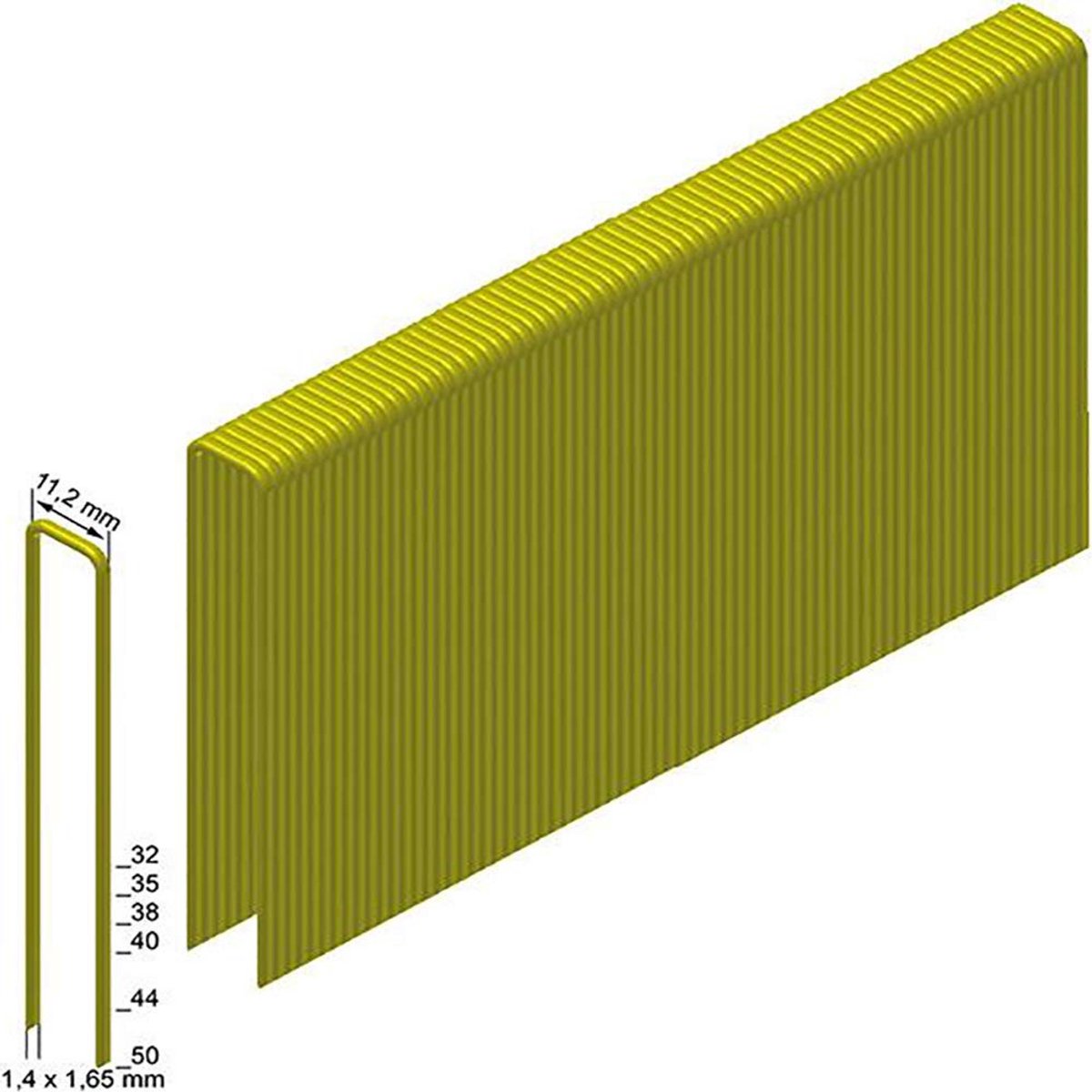 Nietjes voor Pneumatische Nietmachine - 32 mm - Verzinkt - 14.300 Stuks