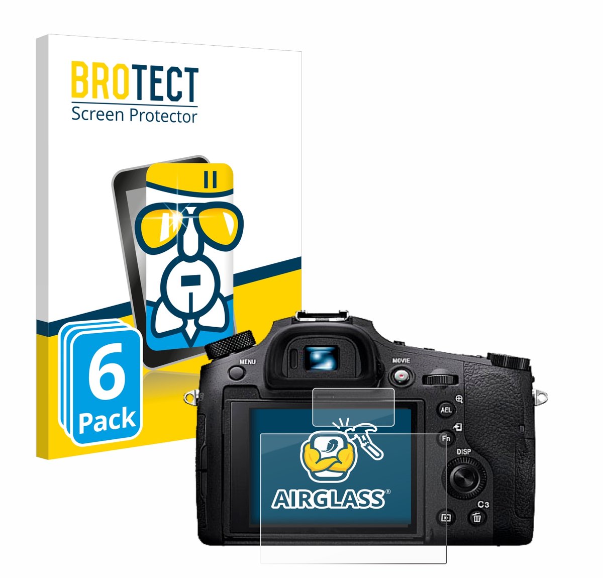 Screenprotector 6 Stuks voor Sony Cyber-Shot DSC-RX10 IV Beschermglas transparant