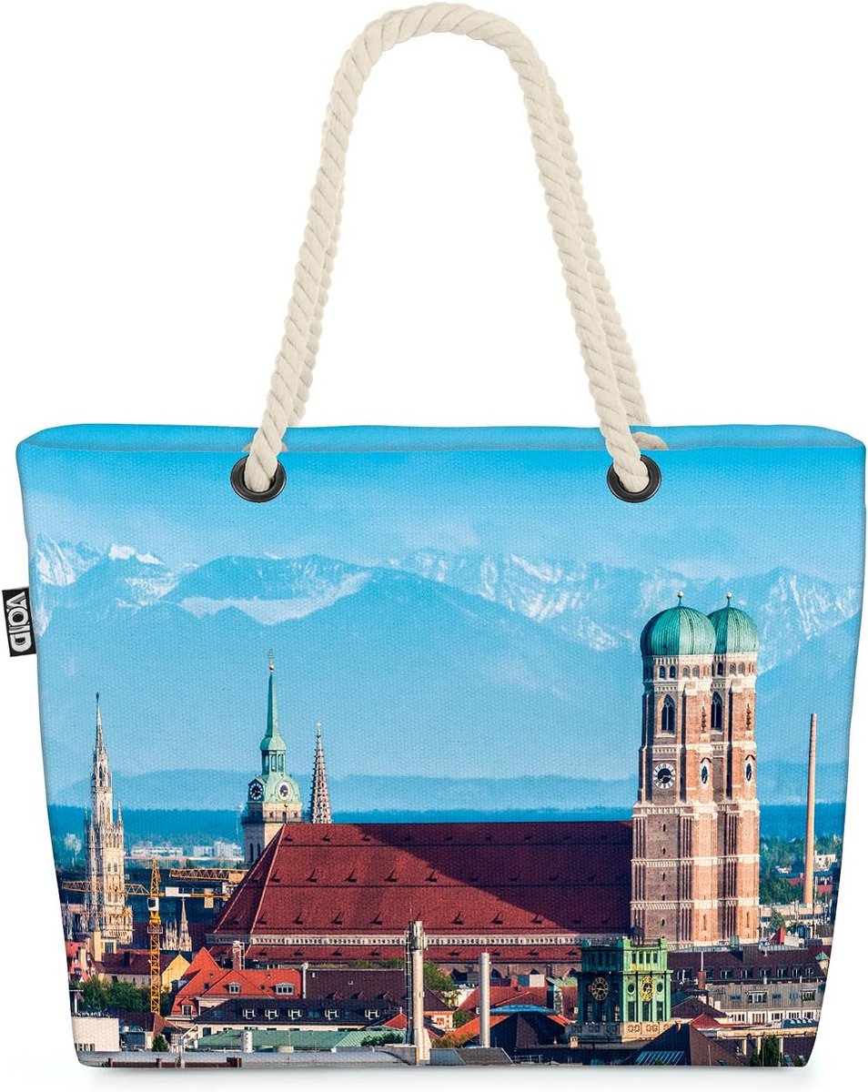 Grote Canvas Shopper Strandtas Strandtas en Winkeltas 23L - Stevig en Waterafstotend