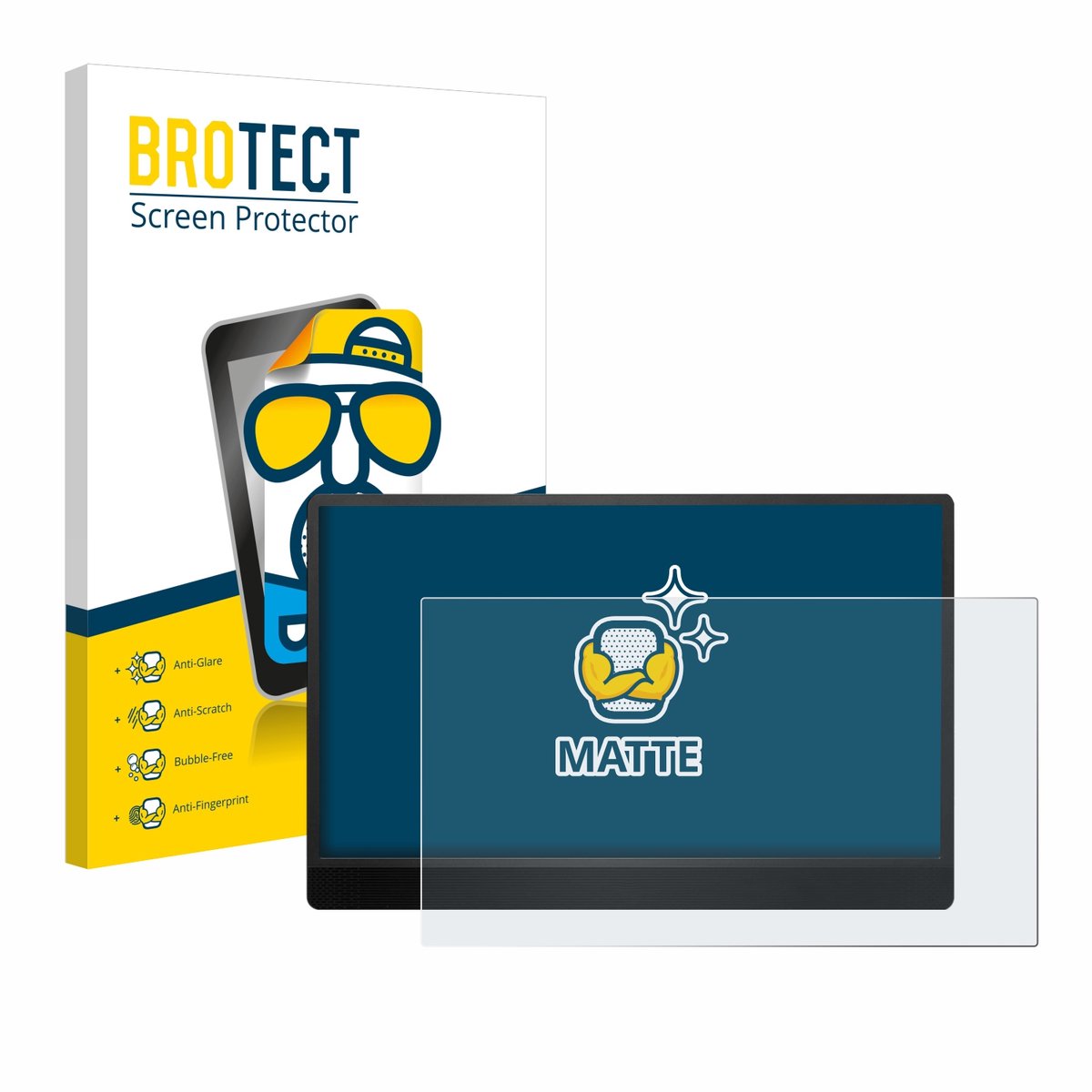 BROTECT - Screenprotector voor MSI Pro MP161 E2 - Folie Beschermfolie matte