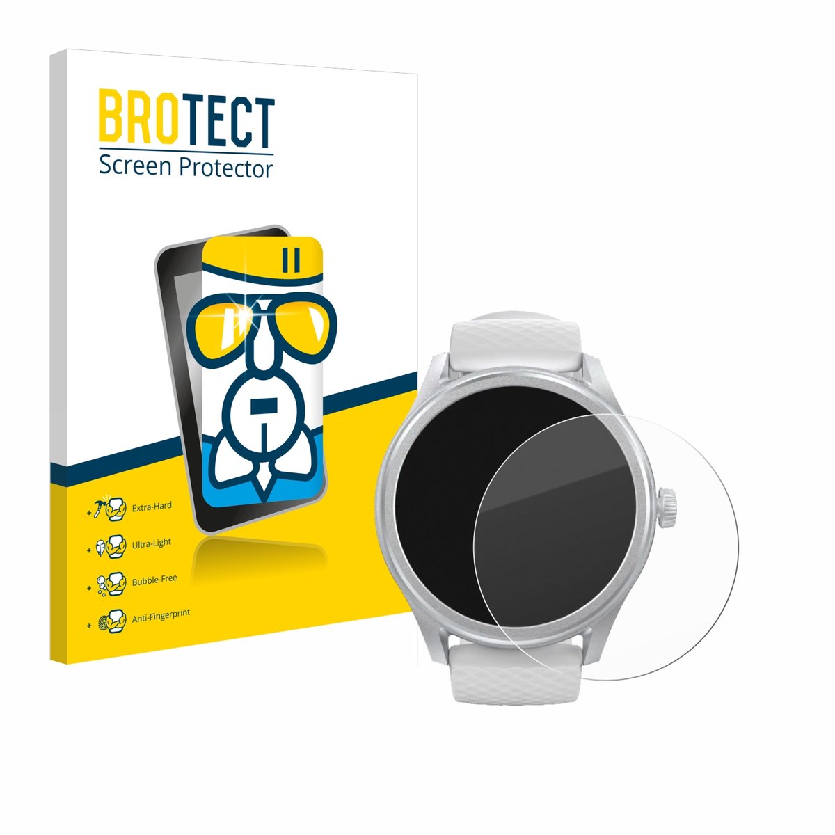 Screenprotector voor Hama Smartwatch 5010 Beschermglas transparant