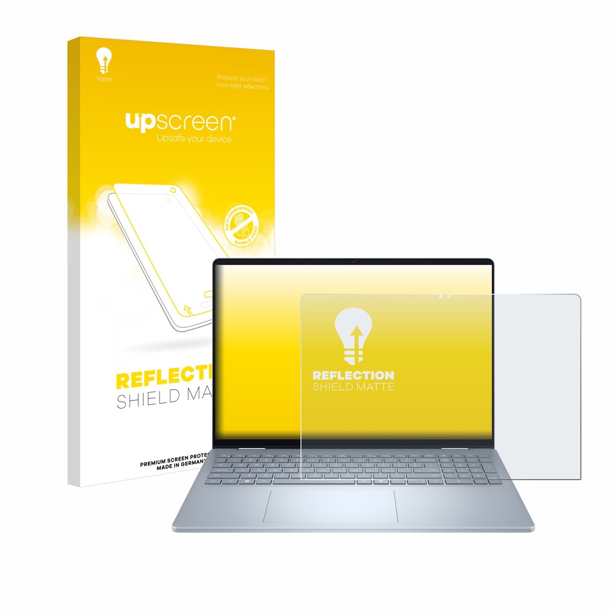 upscreen - Screenprotector voor Dell 16 Plus-2-in-1 - Folie Beschermfolie anti glare matte