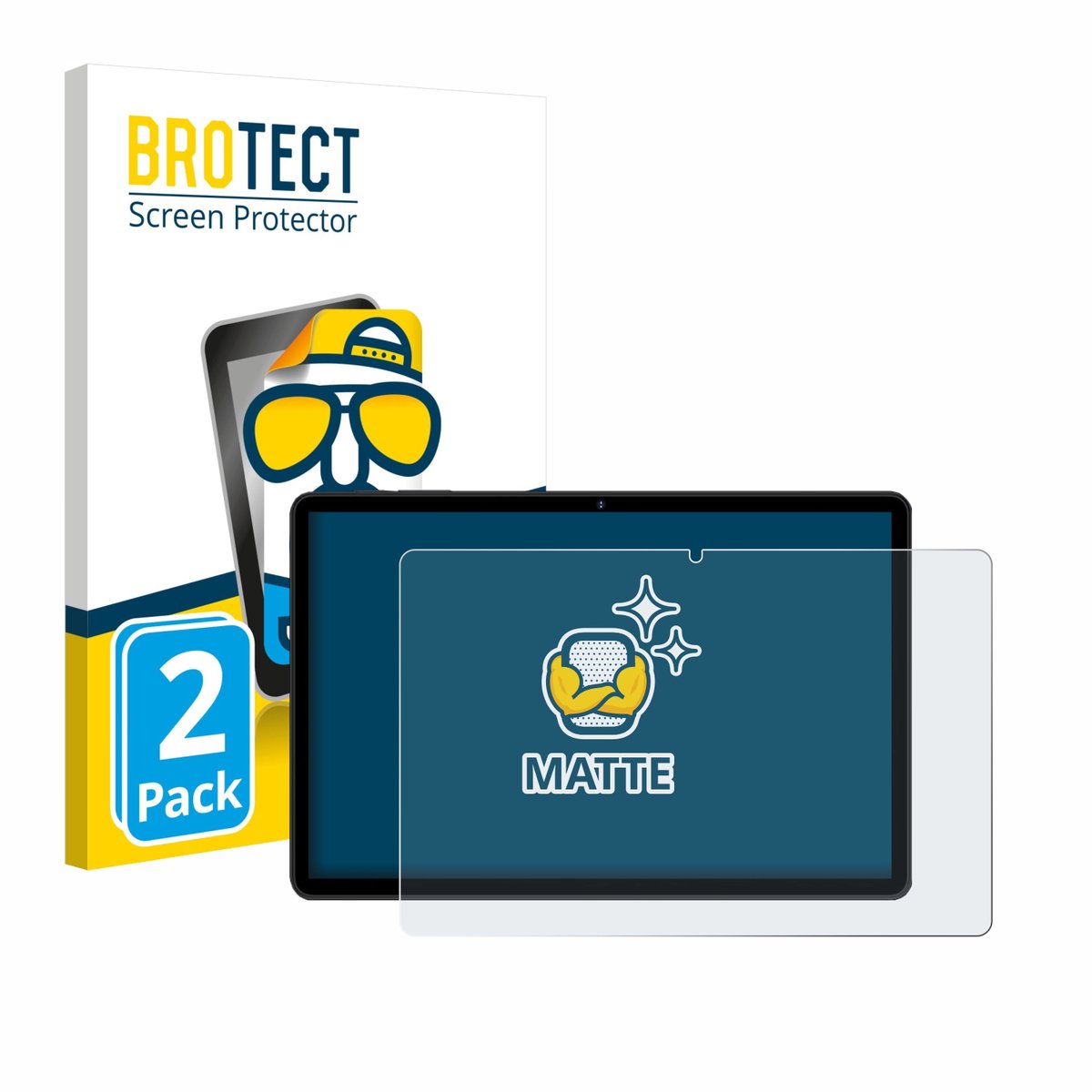BROTECT - Screenprotector voor RUSHAR M90 11" - Folie Beschermfolie matte 2 Stuks