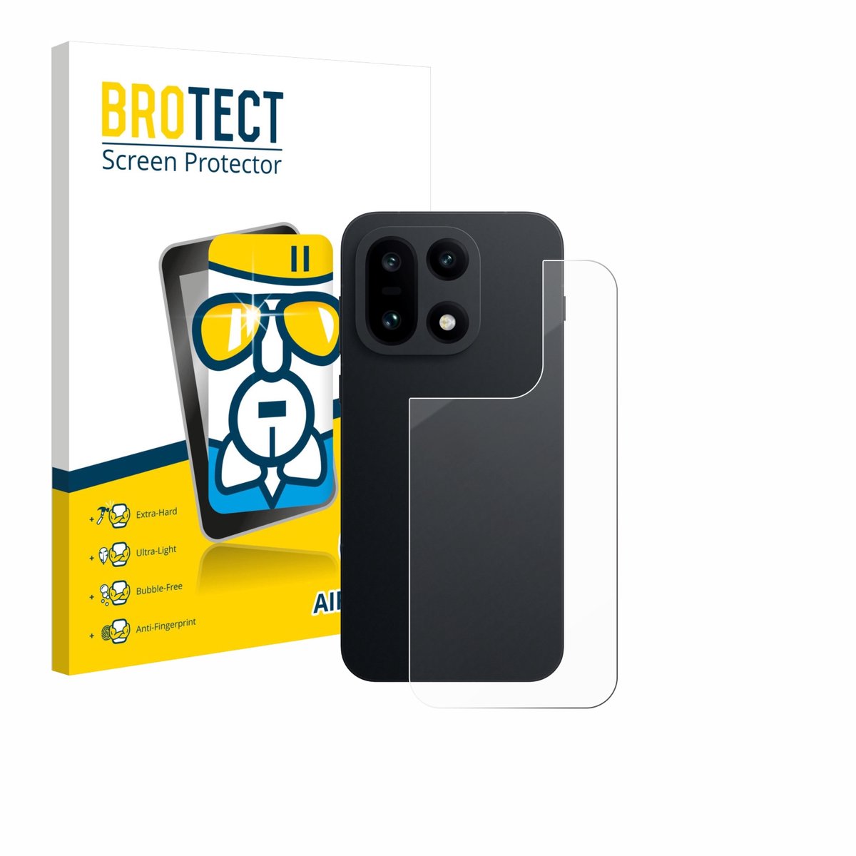 Screenprotector voor OnePlus 15 (Achterkant) Beschermglas transparant