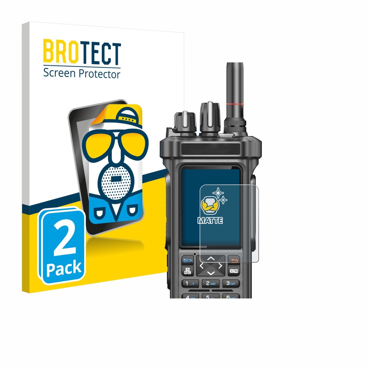 BROTECT - Screenprotector voor Radtel RT-950 Pro - Folie Beschermfolie matte 2 Stuks