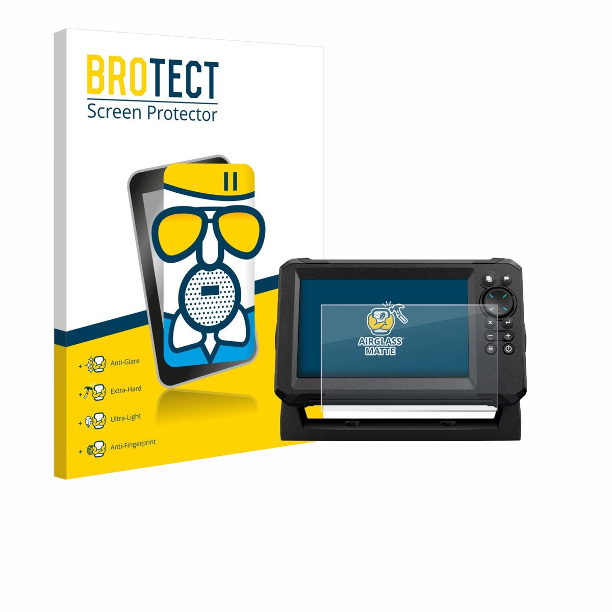 BROTECT - Screenprotector voor Lowrance Eagle 7 - Folie Beschermfolie Beschermglas matte