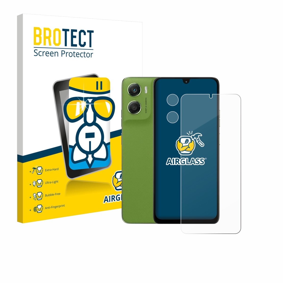 Screenprotector voor Motorola Moto G06 (Voor+Camera) Beschermglas transparant