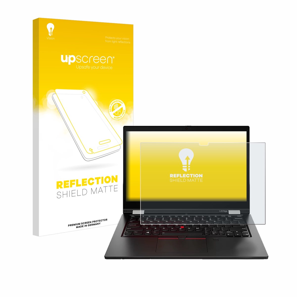 upscreen - Screenprotector voor Lenovo ThinkPad L13 Yoga Gen 2 - Folie Beschermfolie anti glare matte