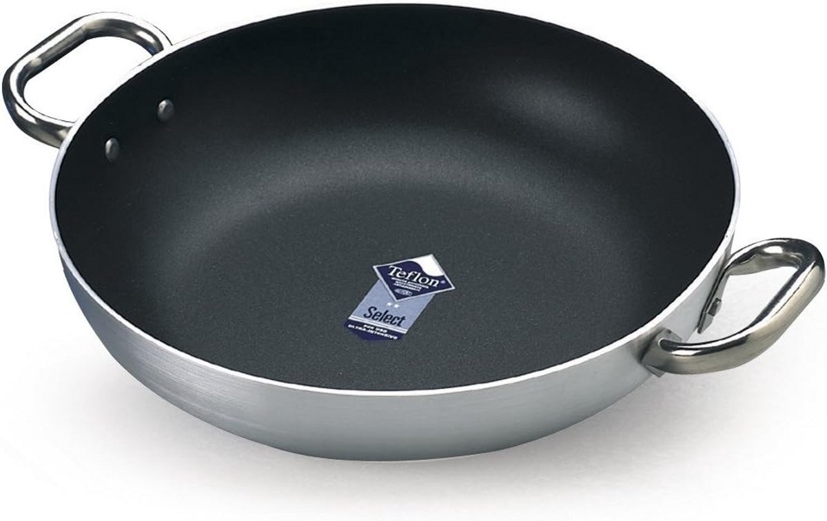 Aluminium Steelpan met 2 Roestvrijstalen Handvatten