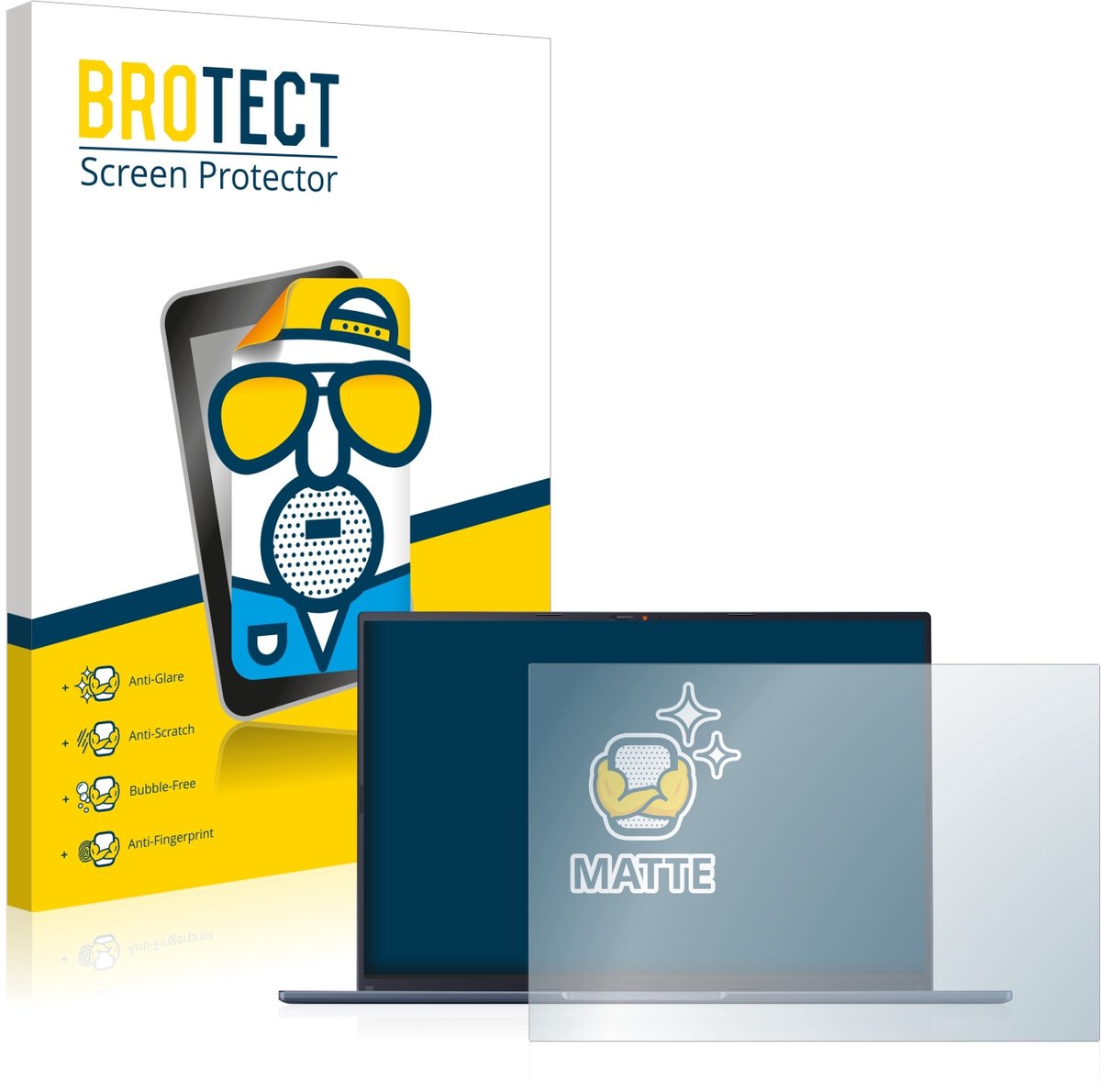 BROTECT - Screenprotector voor ASUS Vivobook 16X OLED K3605 - Folie Beschermfolie matte