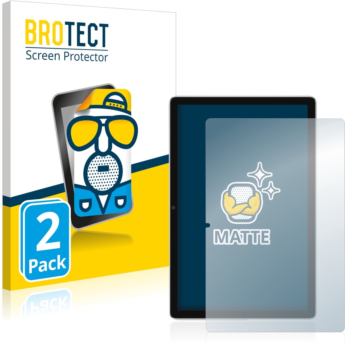 BROTECT - Screenprotector voor Blackview Tab 13 - Folie Beschermfolie matte 2 Stuks
