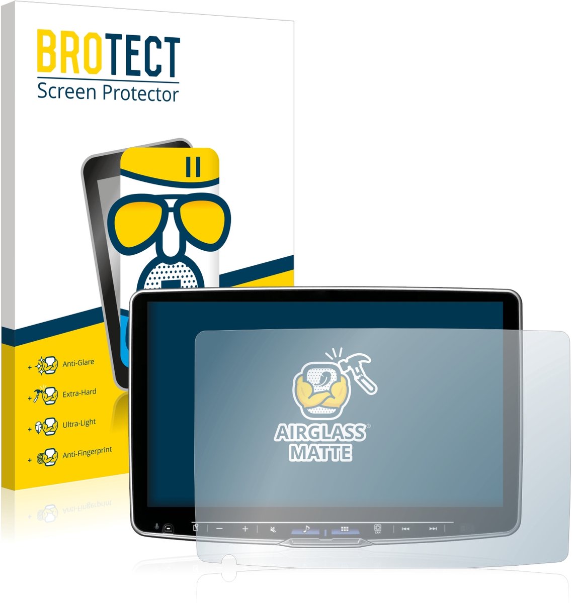 BROTECT - Screenprotector voor Alpine ILX-F115D - Folie Beschermfolie Beschermglas matte