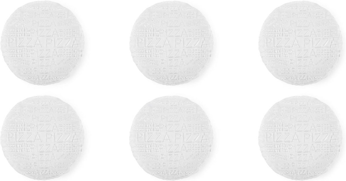 Set van 6 Glas Pizzaplaten - Serveerschalen voor Pizza en Meer