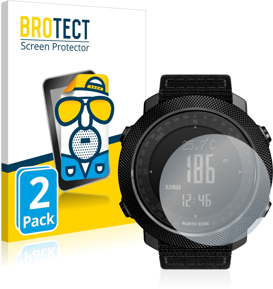 BROTECT - Screenprotector voor North Edge Apache - Folie Beschermfolie matte 2 Stuks