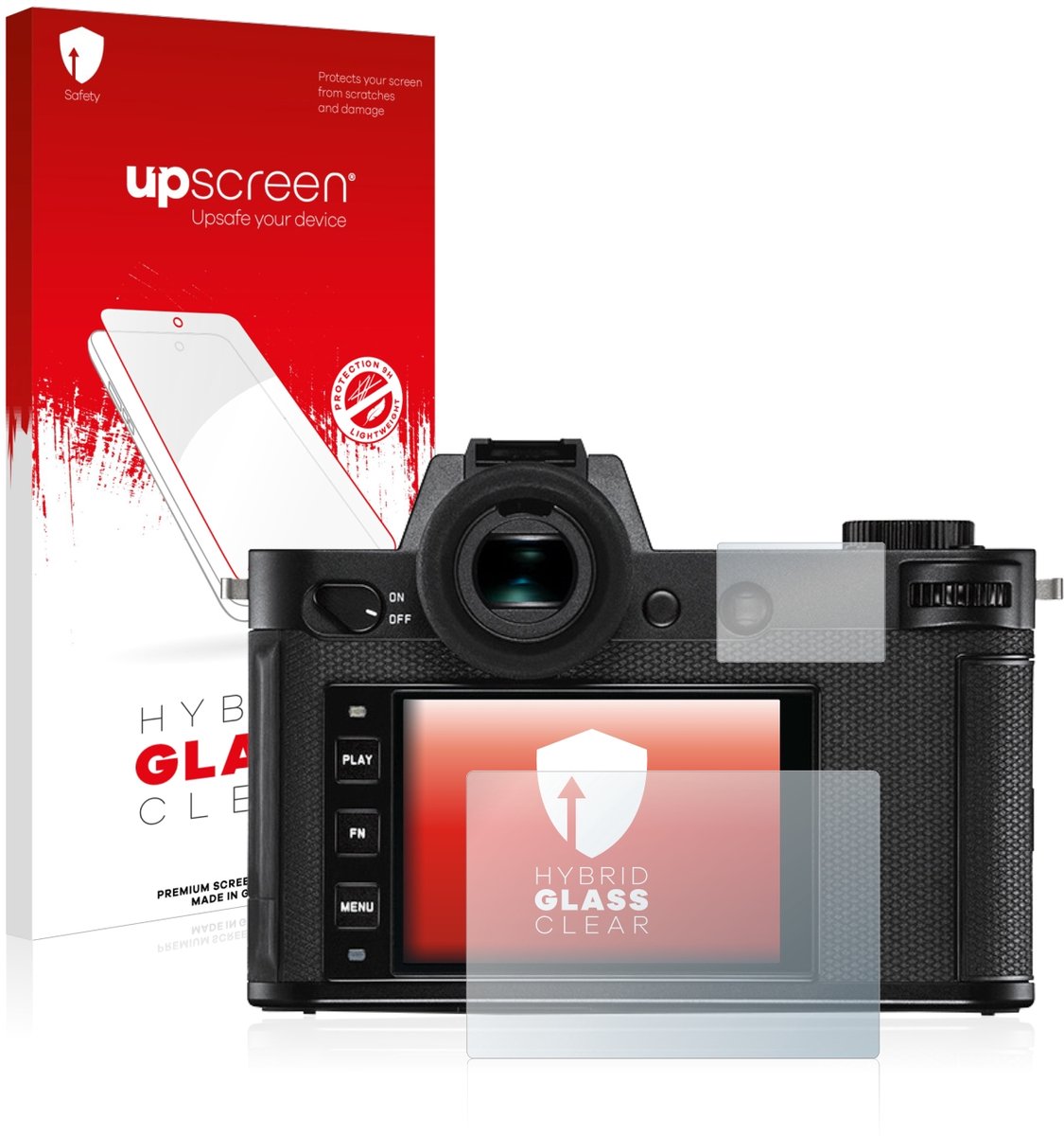 upscreen - Screenprotector voor Leica SL2 - Folie Beschermfolie Beschermglas transparant