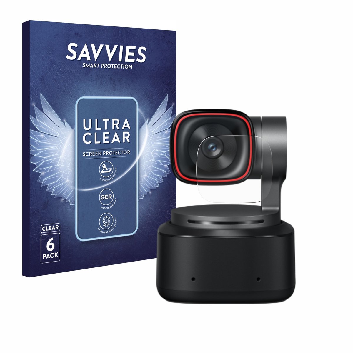 Savvies - Screenprotector voor OBSBOT Tiny 2 - Folie Beschermfolie transparant 6 Stuks