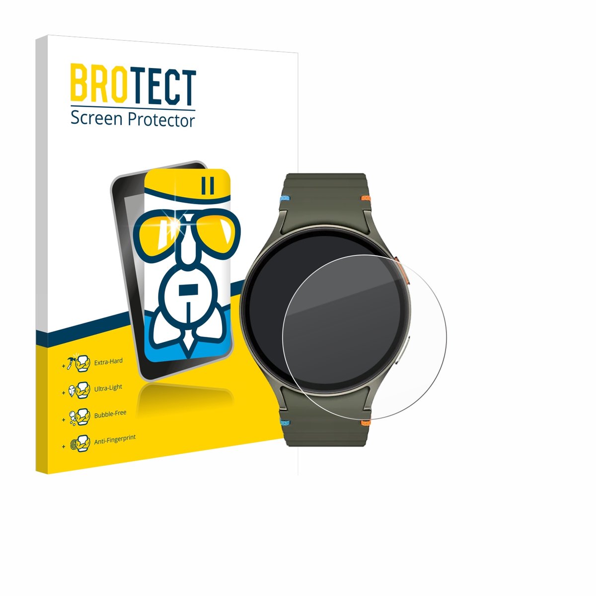 Screenprotector voor Samsung Galaxy Watch 7 (44 mm) Beschermglas transparant