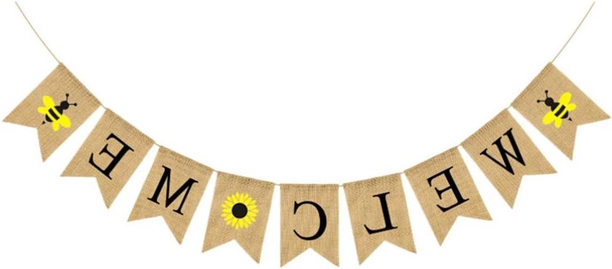 Banner Jute Teken Garland Bijen Decoratie Housewarming Thanksgiving Bruiloft Feest