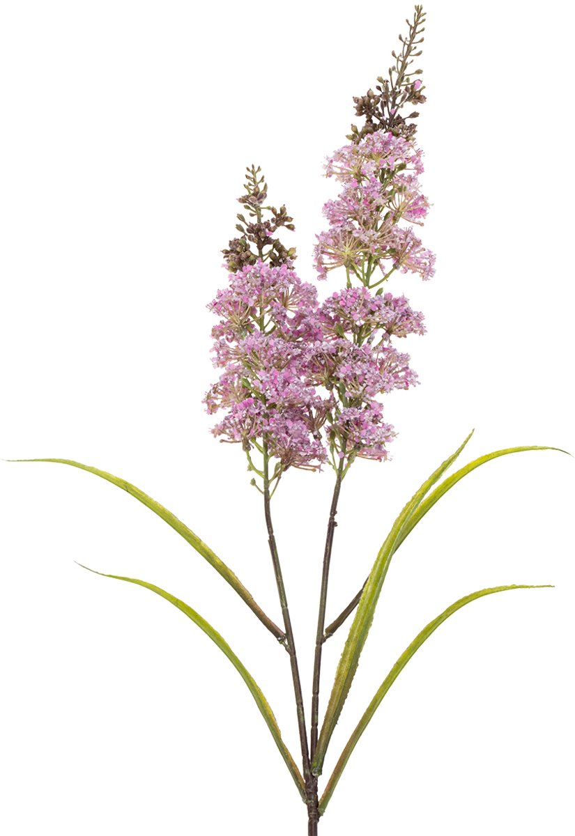 Viana Kunstmatige ridderspoorbloem decoratie, moderne woonstijl, 100 cm roze
