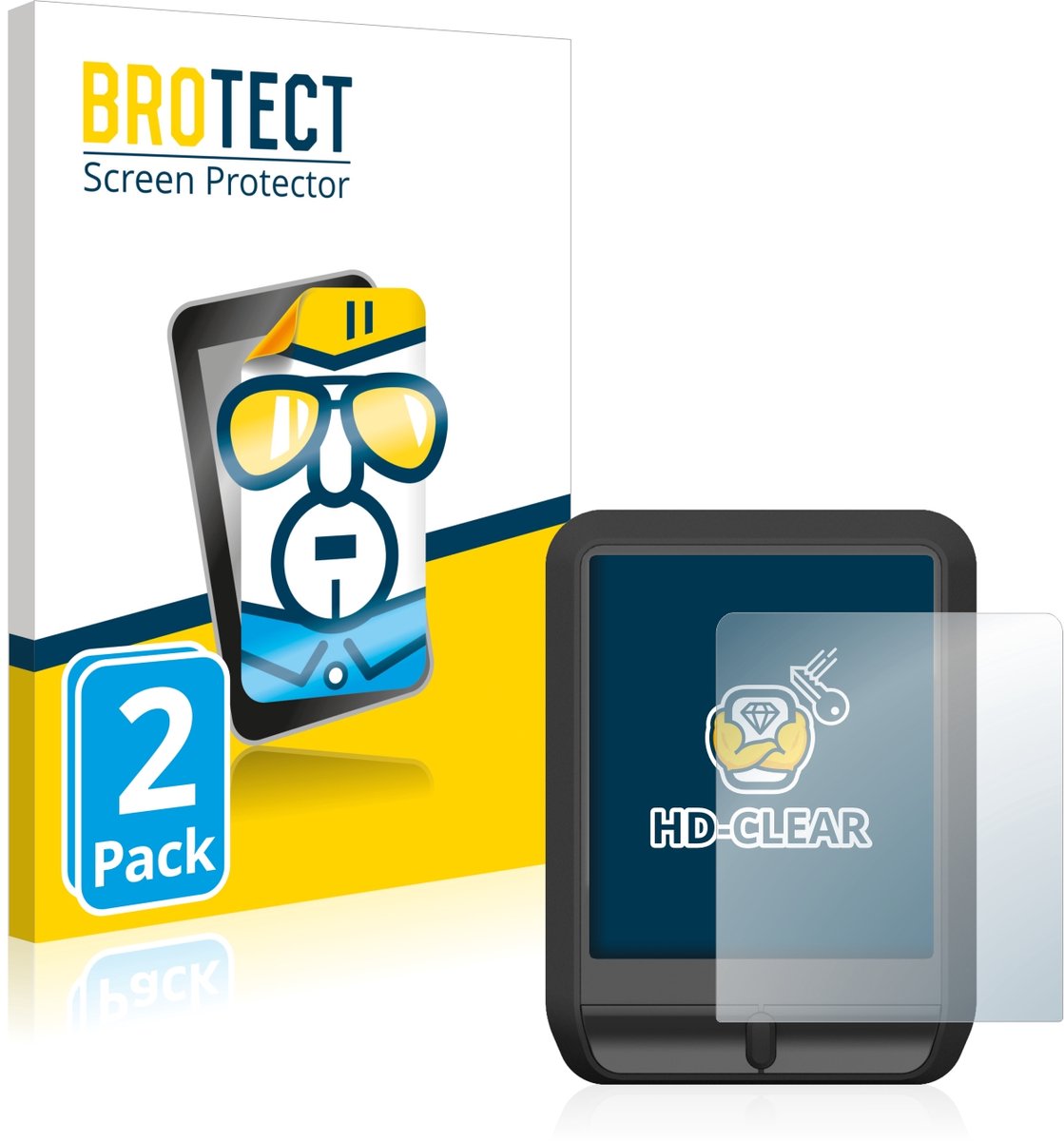 BROTECT - Screenprotector voor Mahle Pulsar One - Folie Beschermfolie transparant 2 Stuks
