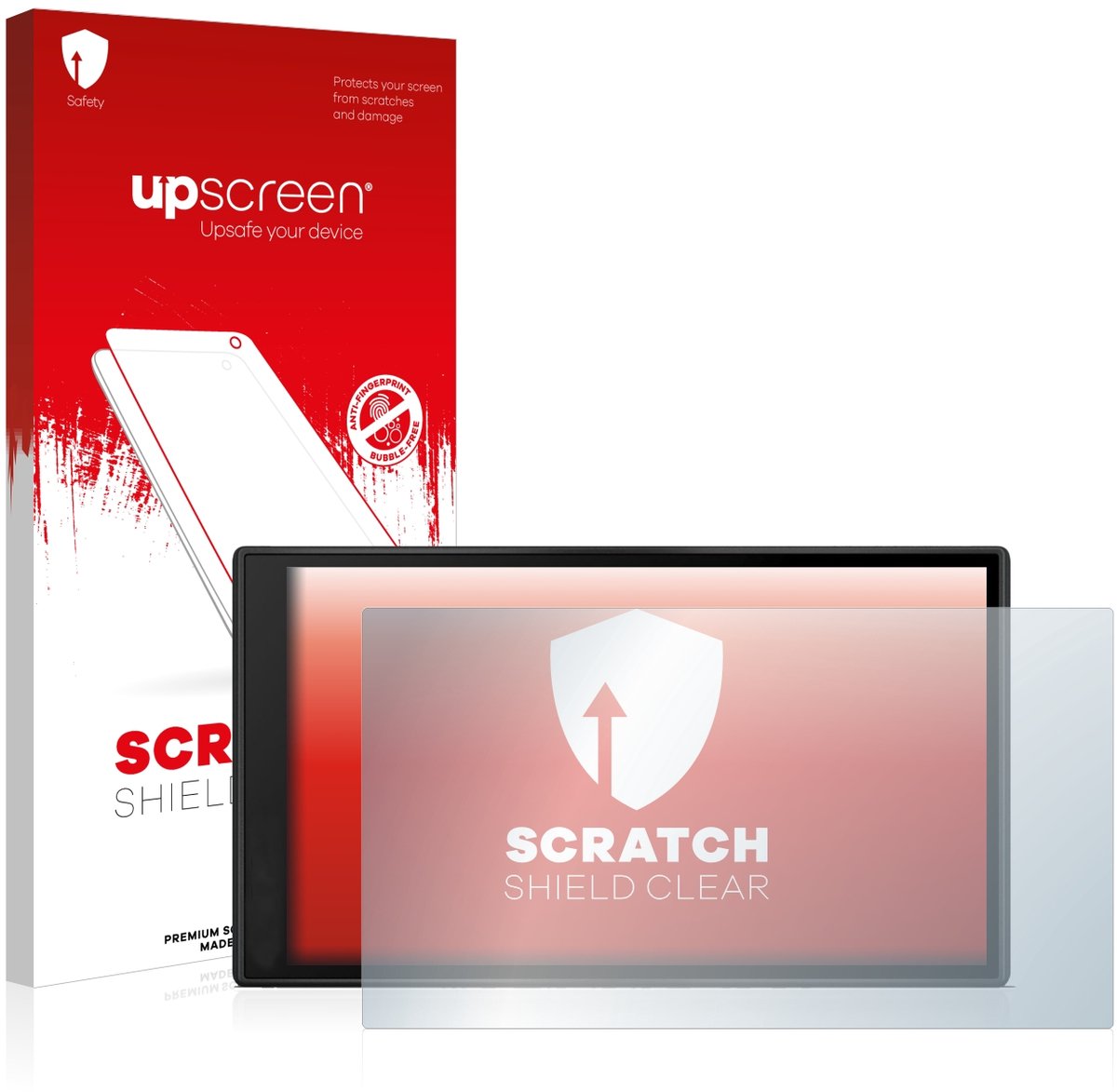 upscreen - Screenprotector voor Garmin DriveSmart 66 - Folie Beschermfolie transparant