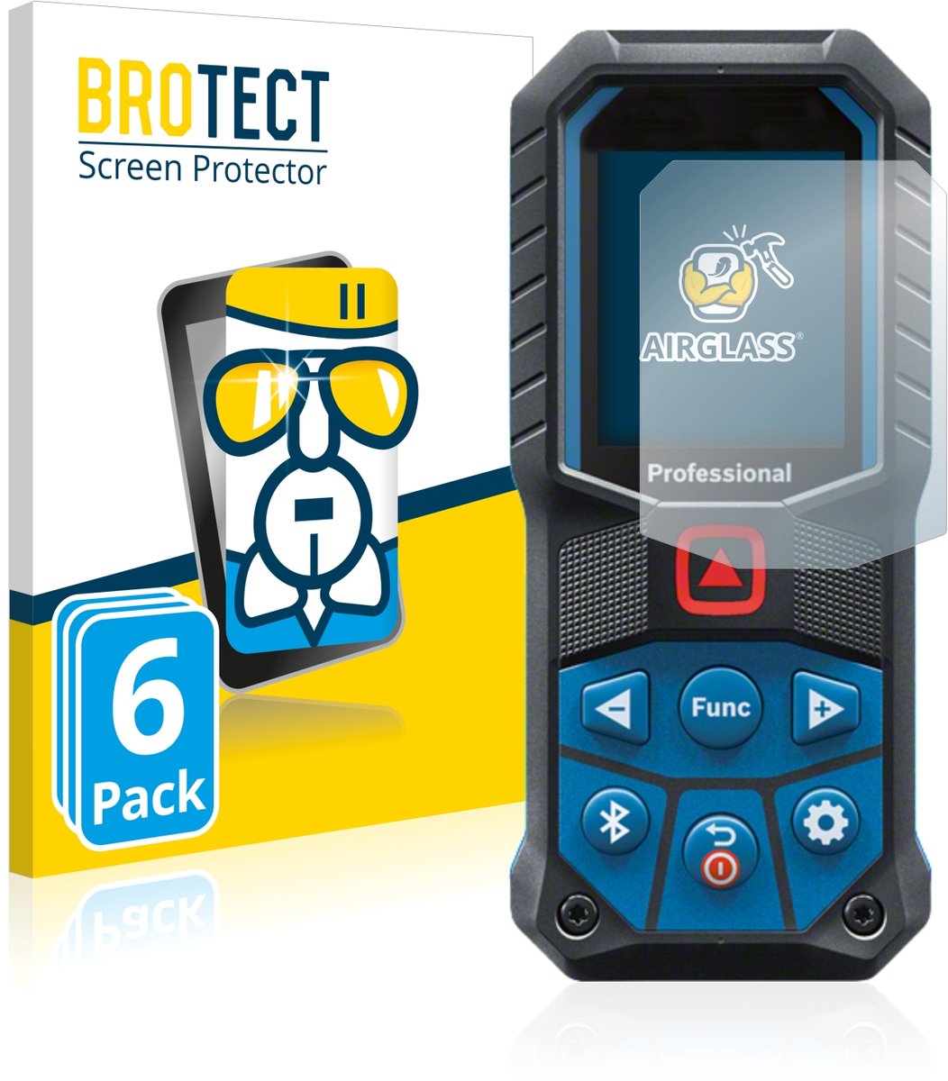 Screenprotector 6 Stuks voor Bosch GLM 50-27 C/ 50-25 G Beschermglas transparant