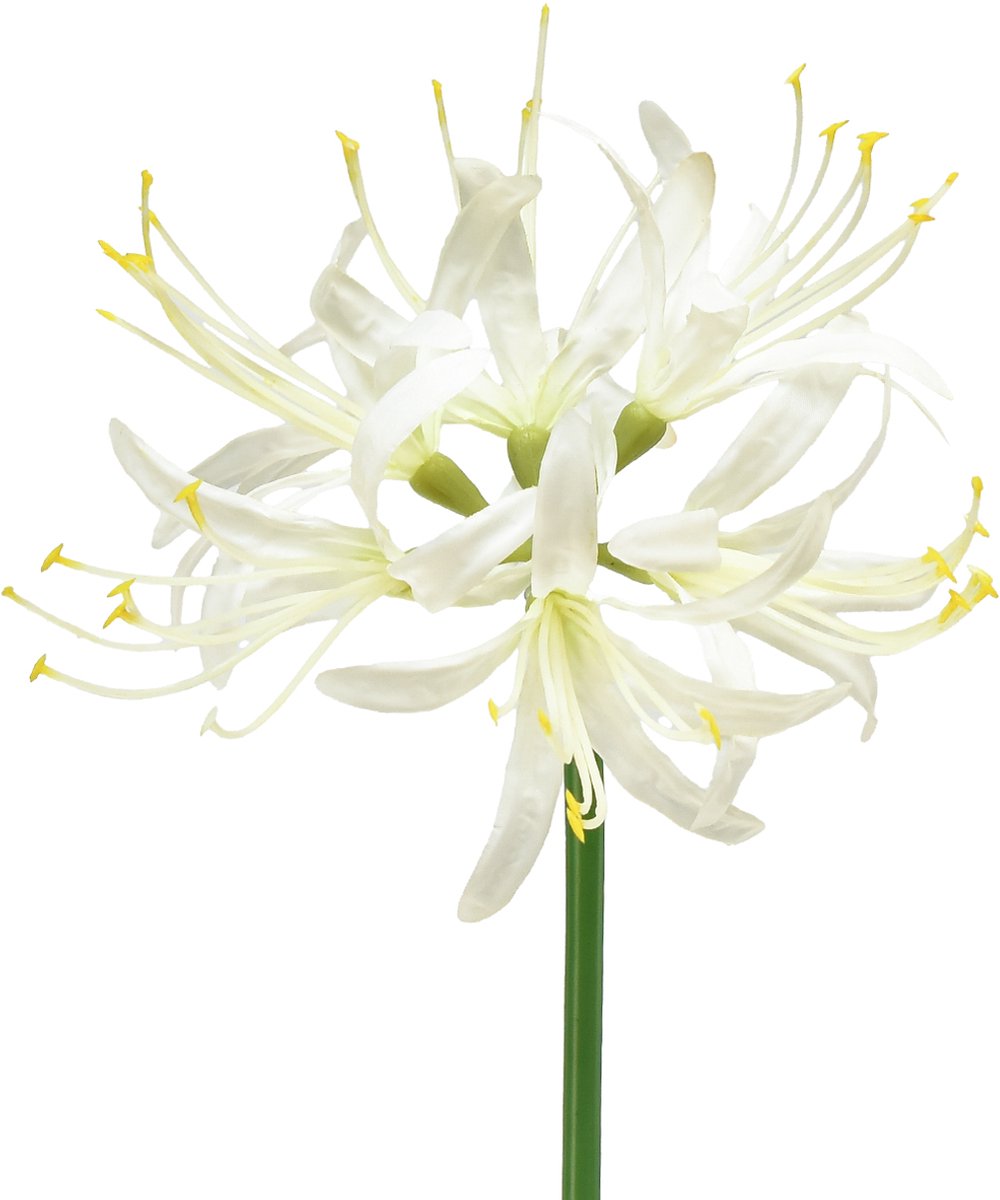 Viana Nerine Guernsey Lelie Kunstbloem Wit Geel Ø15cm L65cm Veelkleurig