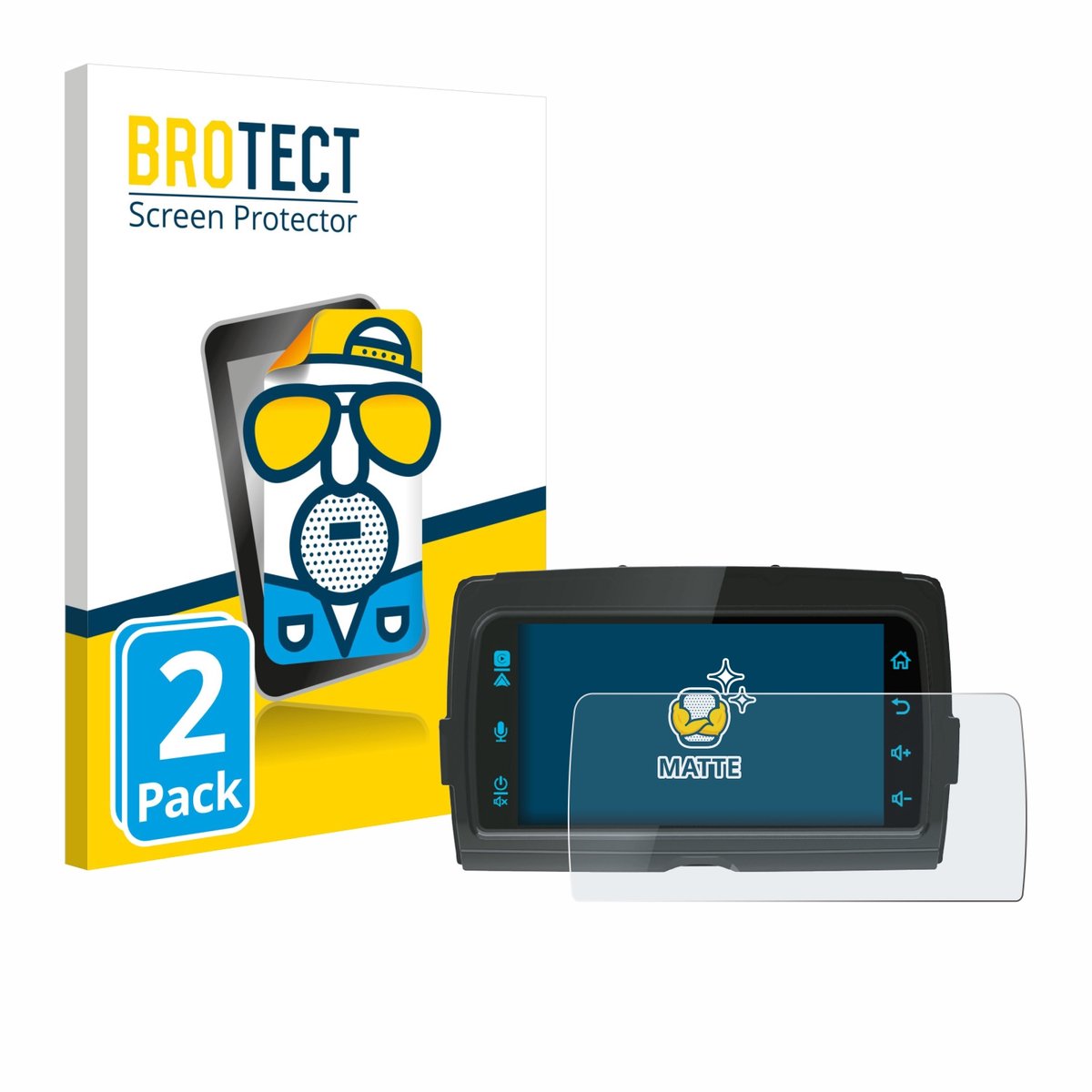 BROTECT - Screenprotector voor Diamond Audio MSHD14 - Folie Beschermfolie matte 2 Stuks