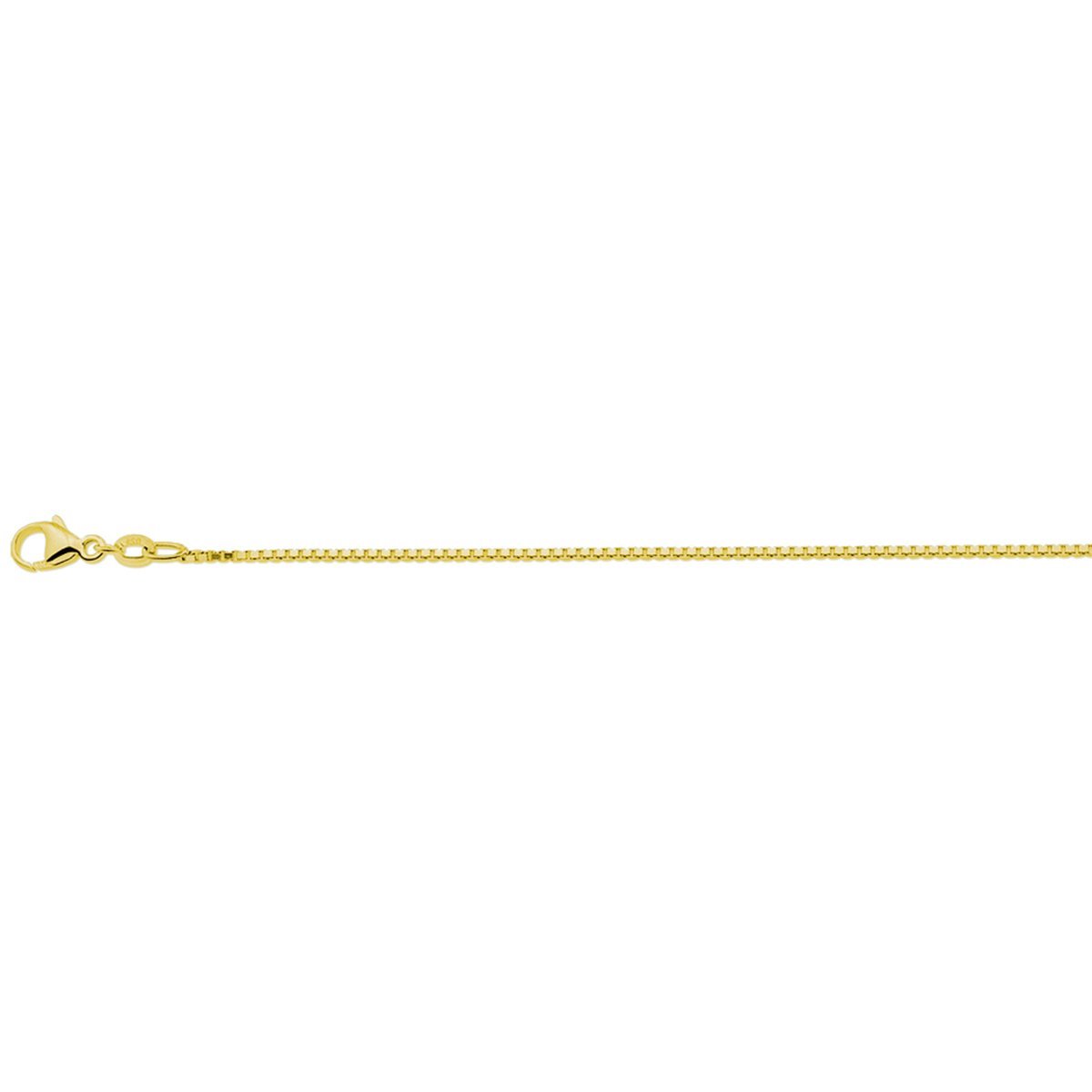 collier venetiaans 1,1 mm 3 micron zilver verguld (geel)
