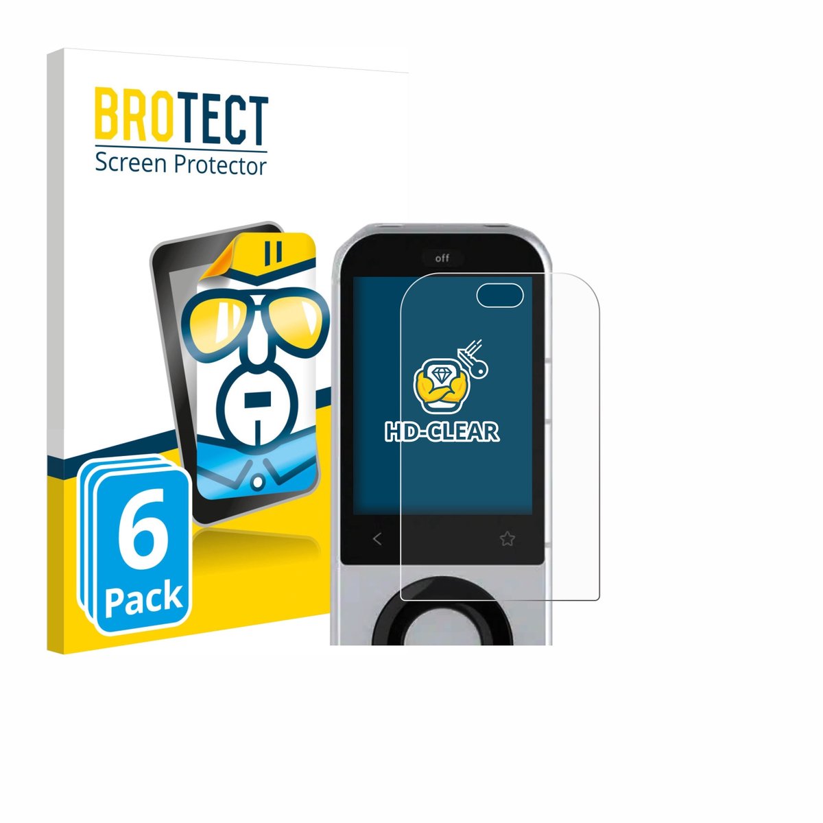 BROTECT - Screenprotector voor Sofabaton X2 - Folie Beschermfolie transparant 6 Stuks
