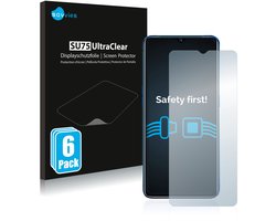 Savvies - Screenprotector voor realme X2 Pro - Folie Beschermfolie transparant 6 Stuks