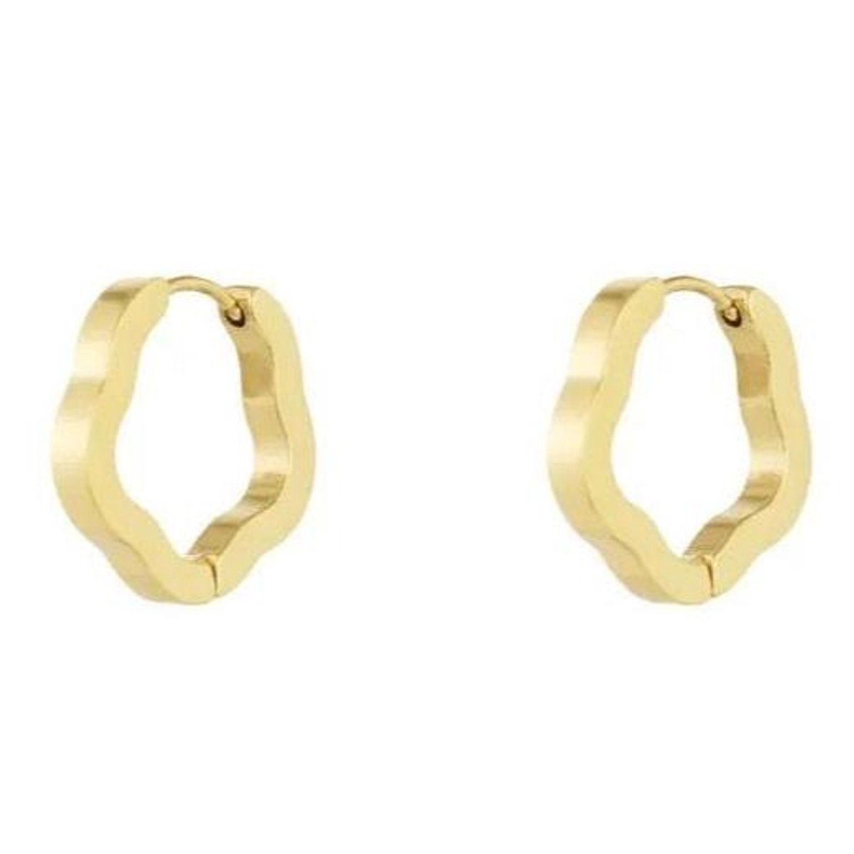 Yehwang Oorbellen Basic Bloemvorm goud M