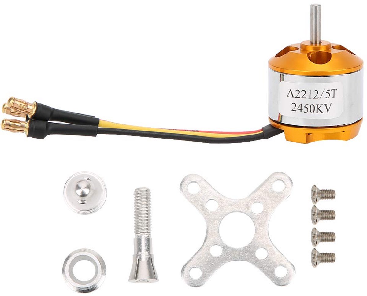 Krachtige Borstelloze Motor voor RC Drones en Vliegtuigen - 2450KV High Performance