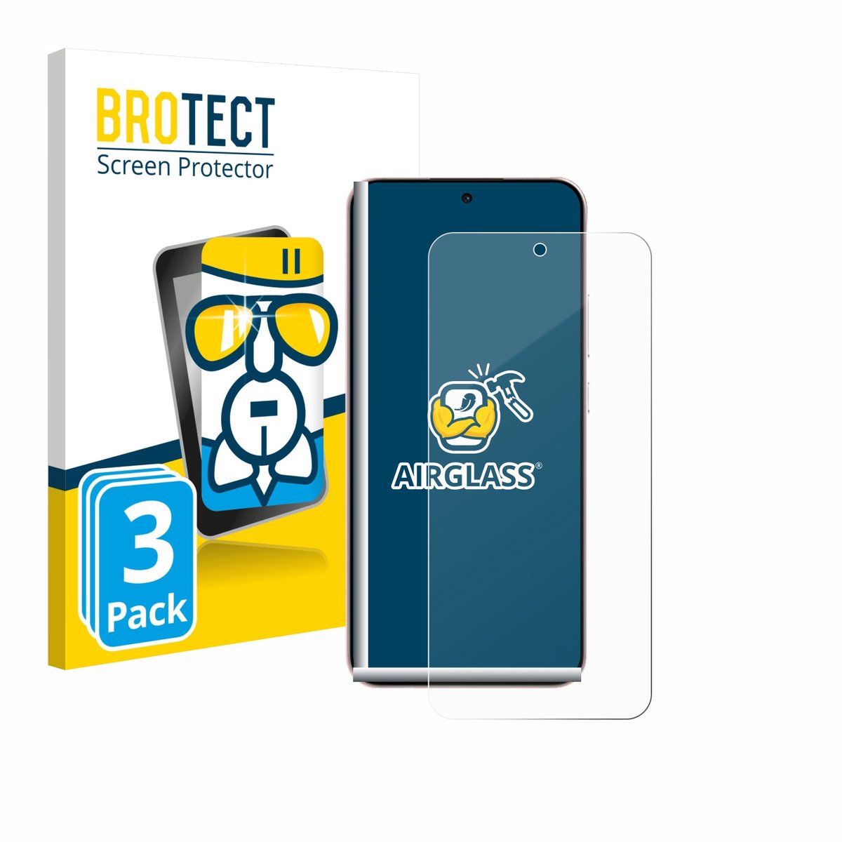 Screenprotector 3 Stuks voor Oppo Reno 14 Beschermglas transparant