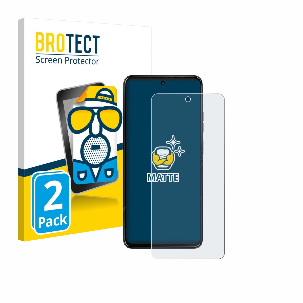 BROTECT - Screenprotector voor Motorola Moto G67 Power - Folie Beschermfolie matte 2 Stuks