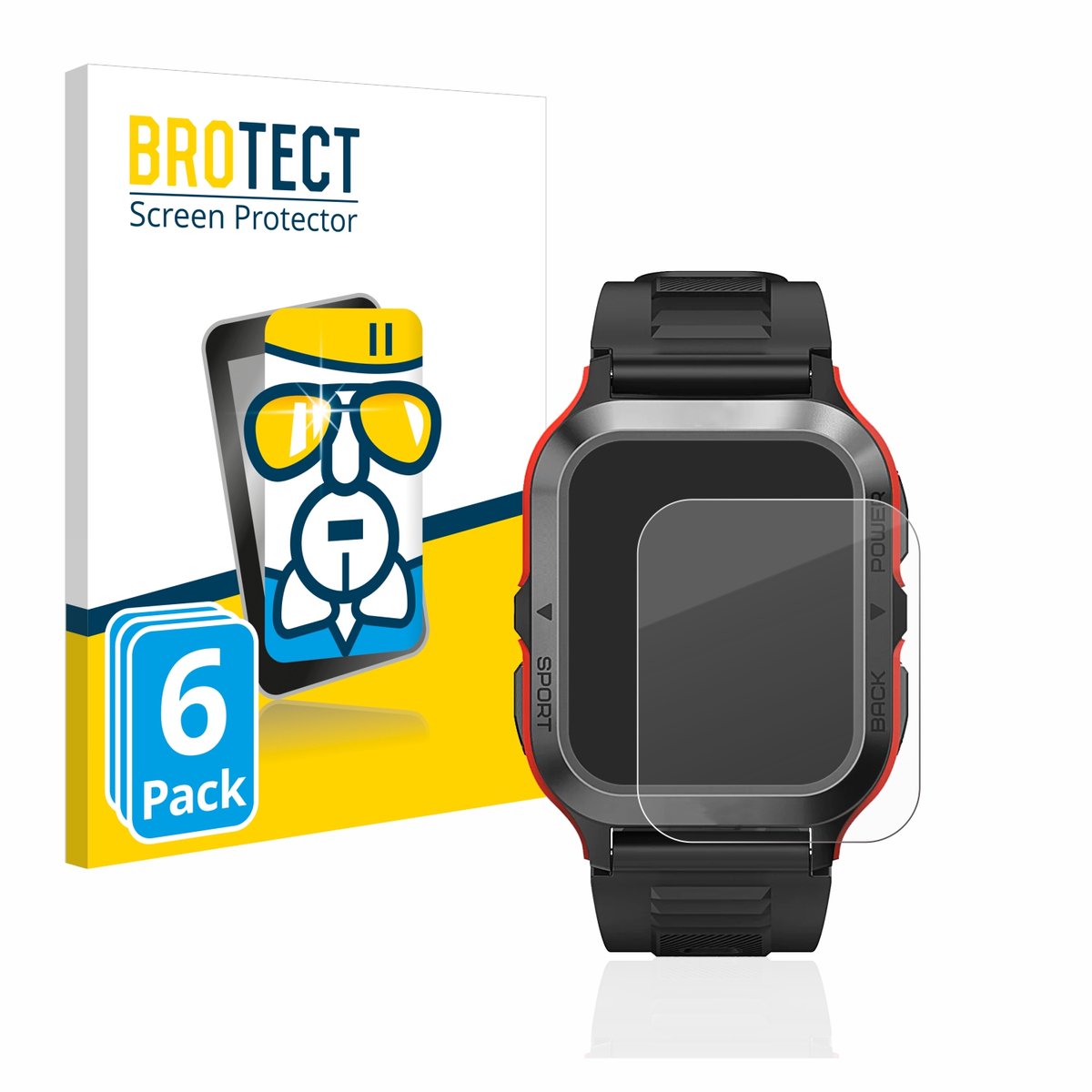 Screenprotector 6 Stuks voor Kospet Tank M2 Beschermglas transparant
