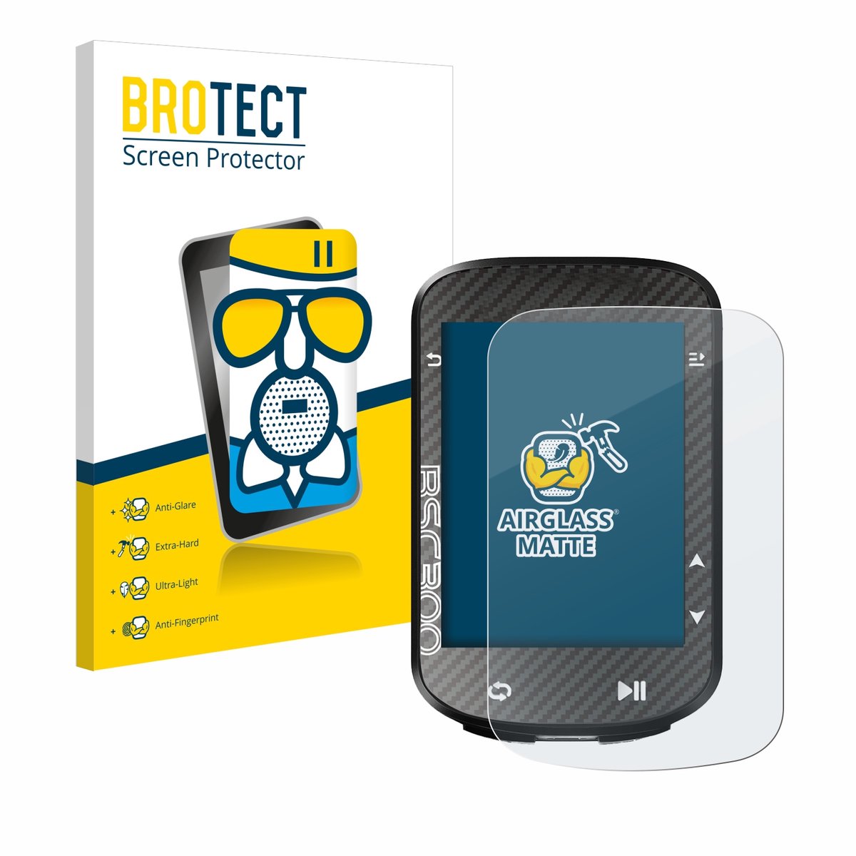 BROTECT - Screenprotector voor igpsport BSC300 - Folie Beschermfolie Beschermglas matte