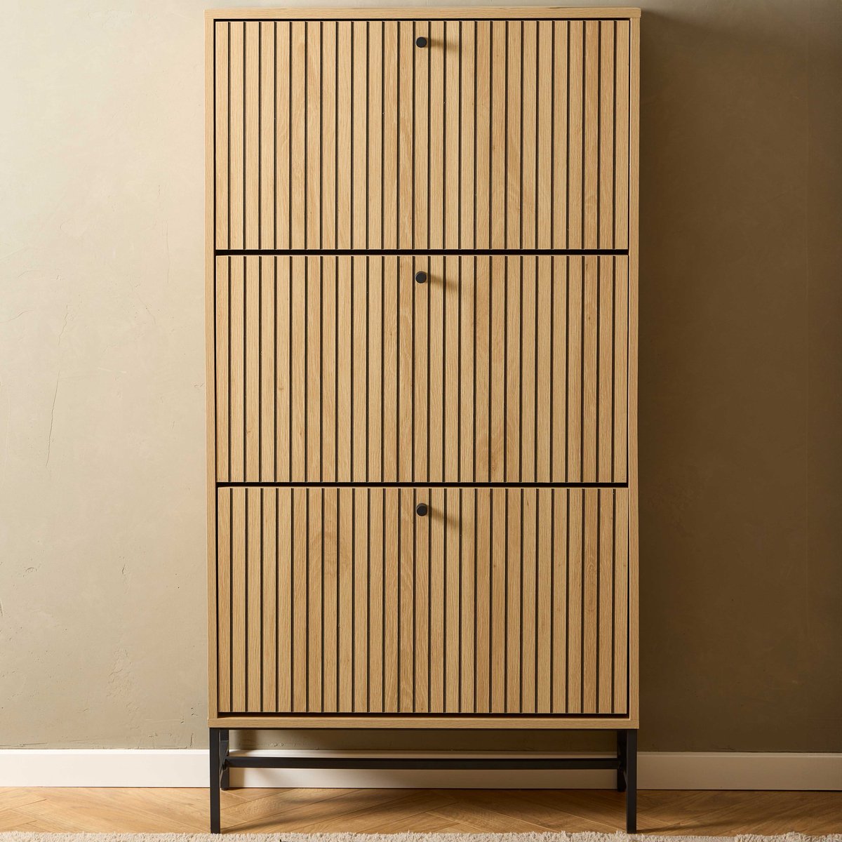 Schoenenkast Muuto Naturel 100x140cm Melamine - Giga Living