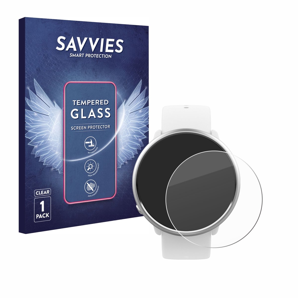 Savvies - Glas Screenprotector voor Polar Ignite - Gehard Beschermglas 9H