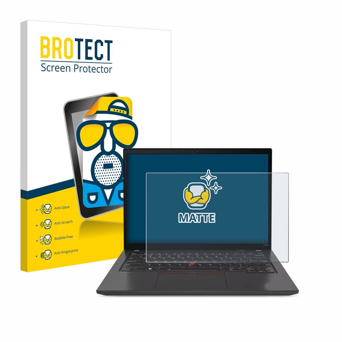 BROTECT - Screenprotector voor Lenovo ThinkPad P14s Gen 4 - Folie Beschermfolie matte