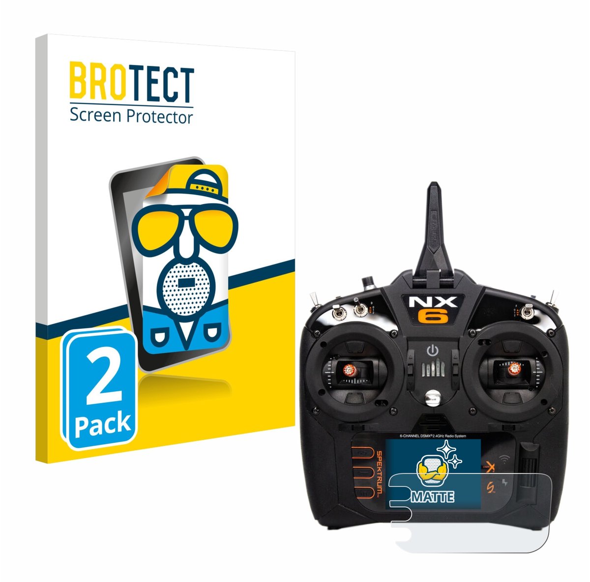 BROTECT - Screenprotector voor Spektrum NX10 - Folie Beschermfolie matte 2 Stuks