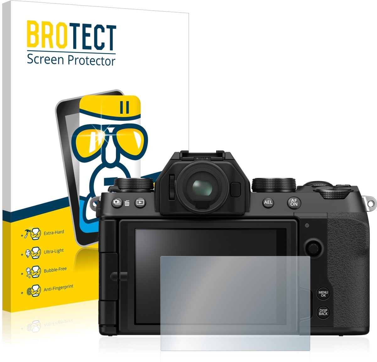 Screenprotector voor Fujifilm X-S10 Beschermglas transparant