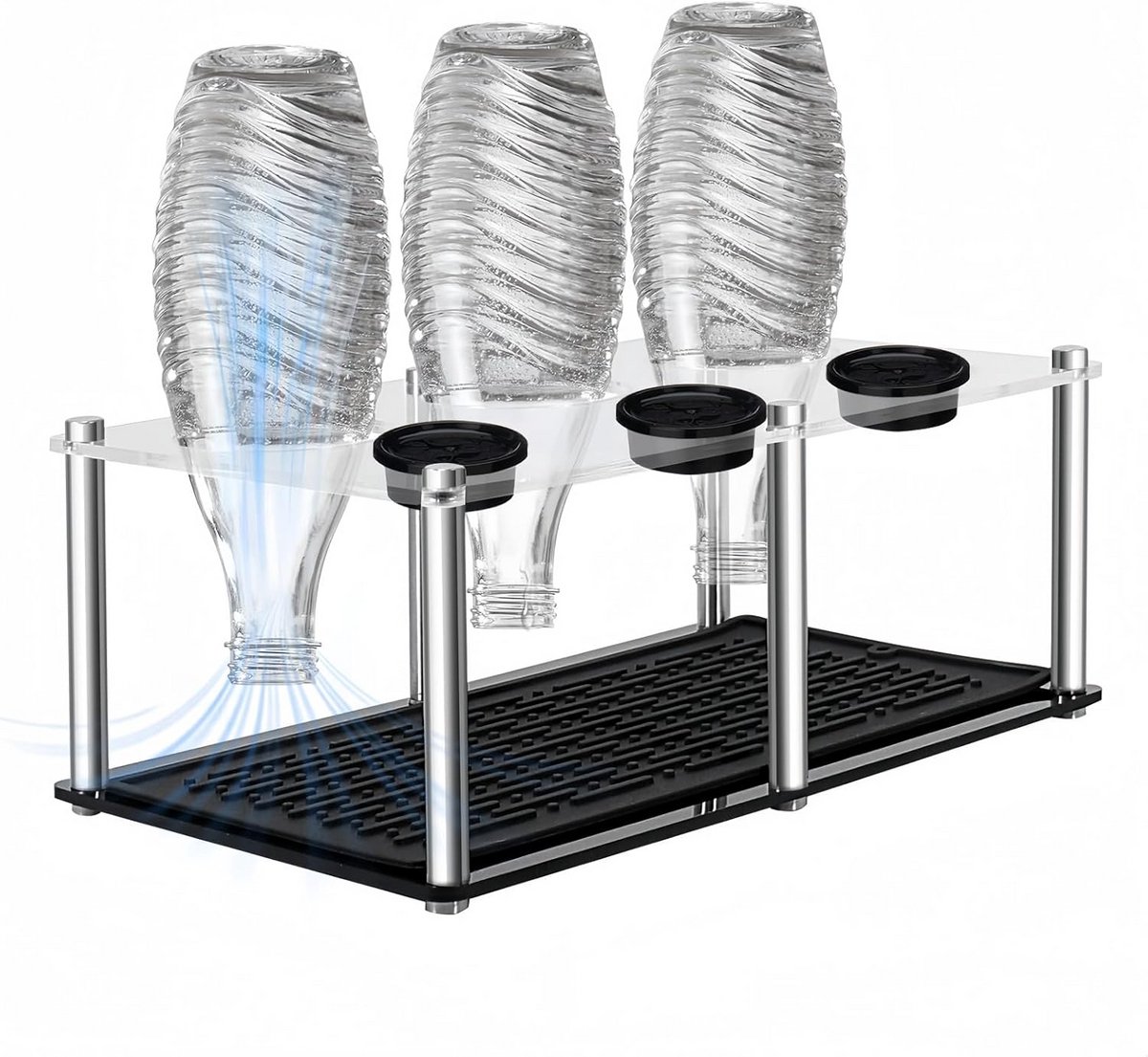 Droogrek Afdruiphouder voor Drinkflessen en SodaStream
