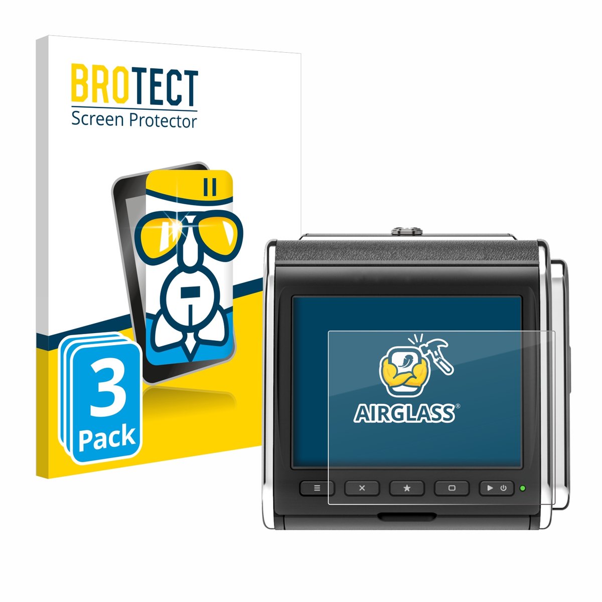 Screenprotector 3 Stuks voor Hasselblad CFV II-2 50C 907X Beschermglas transparant