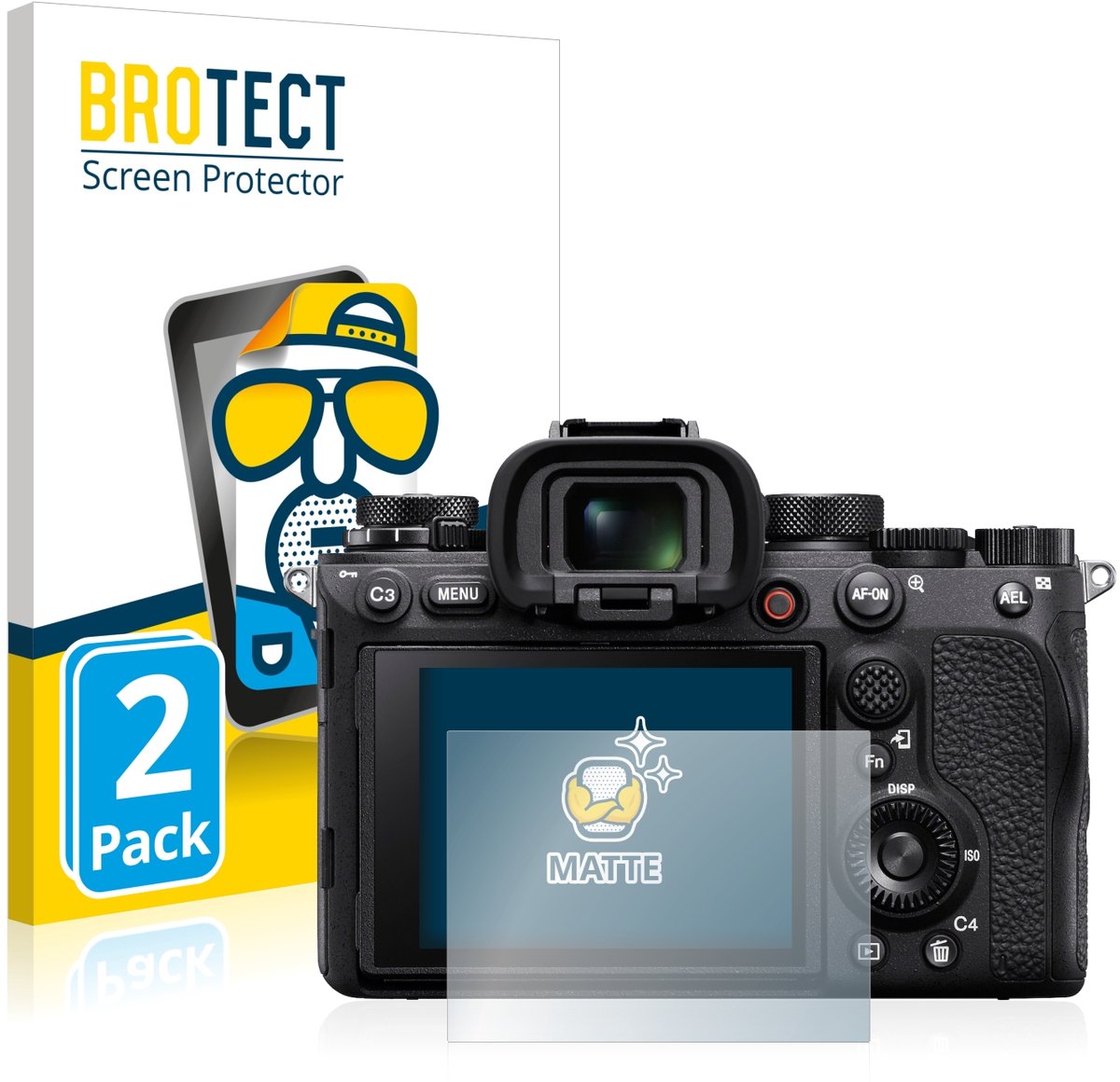 BROTECT - Screenprotector voor Sony Alpha 1 - Folie Beschermfolie matte 2 Stuks