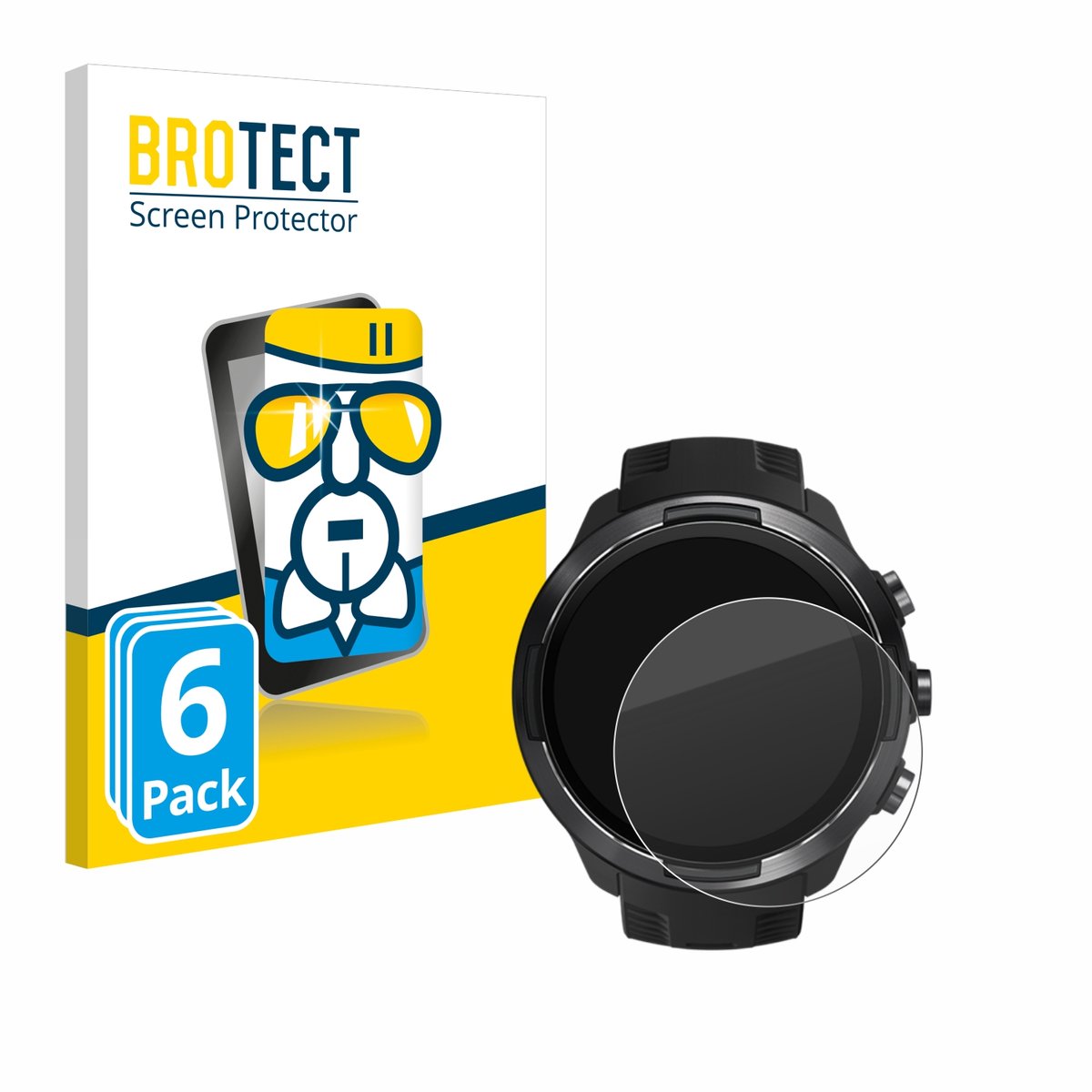 Screenprotector 6 Stuks voor Suunto 9 Beschermglas transparant