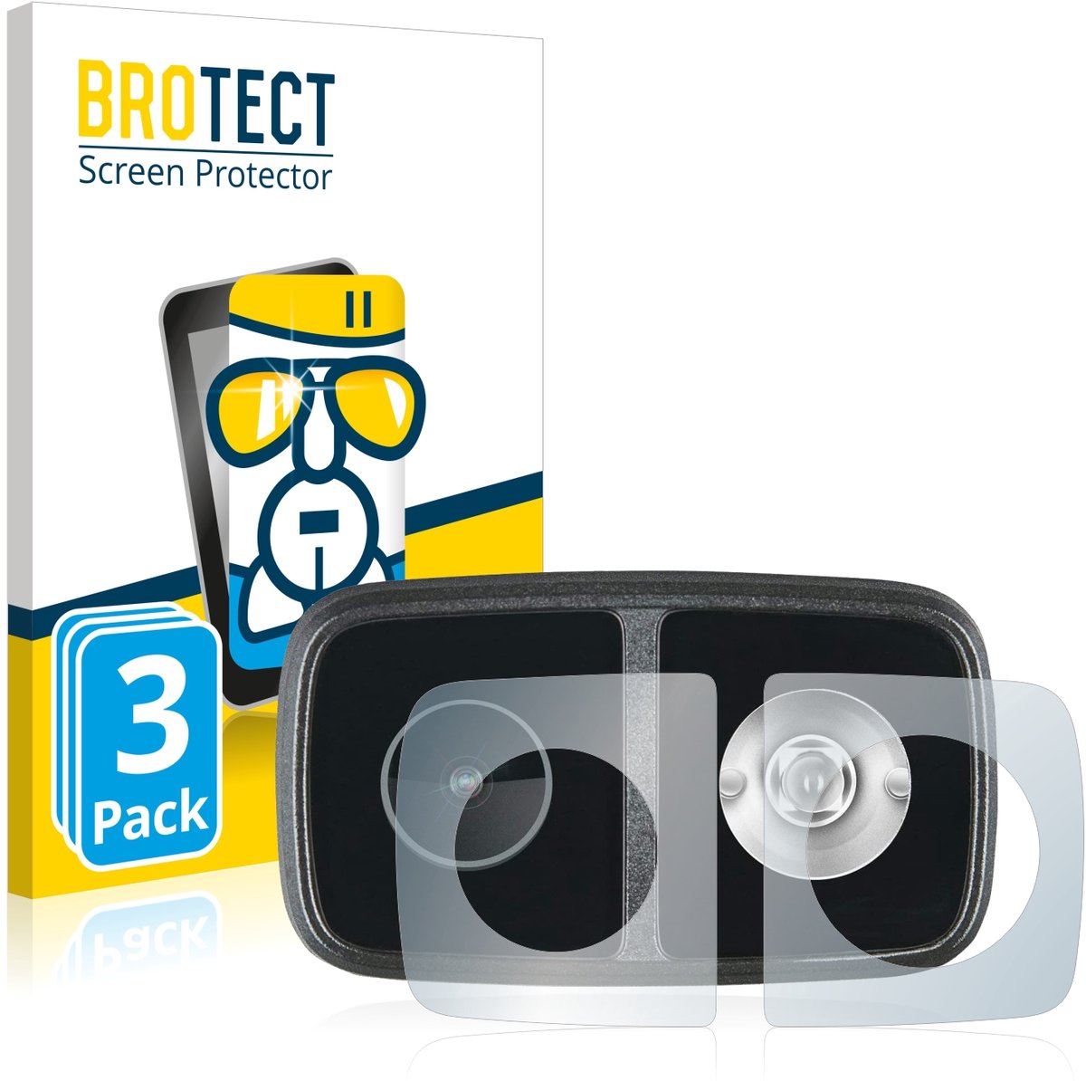 Screenprotector 3 Stuks voor Cycliq Fly12 CE Beschermglas transparant