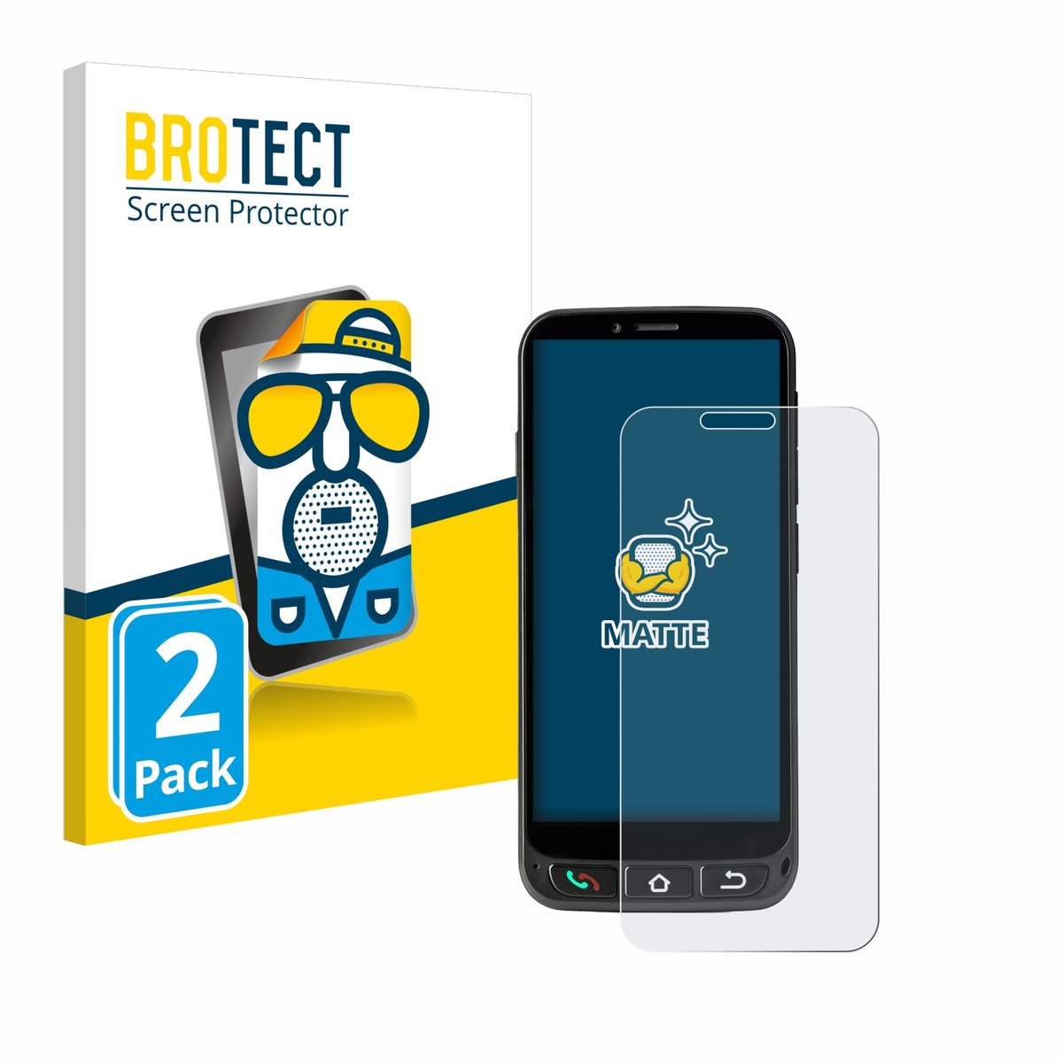 BROTECT - Screenprotector voor SPC Zeus 4G Pro - Folie Beschermfolie matte 2 Stuks