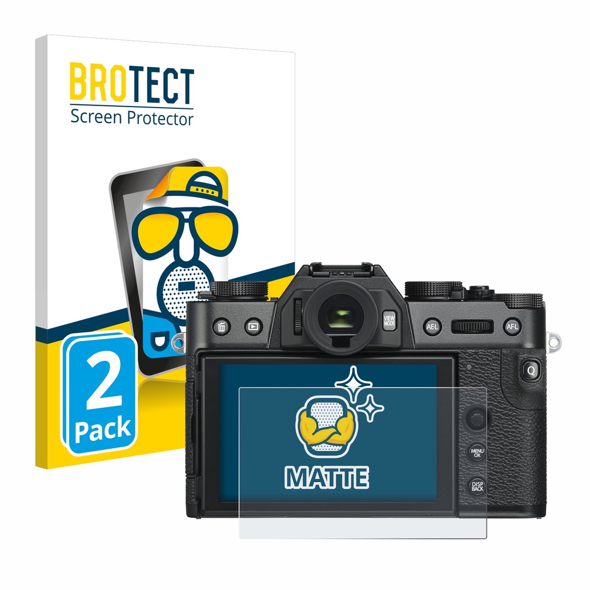 BROTECT - Screenprotector voor Fujifilm X-T30 ll - Folie Beschermfolie matte 2 Stuks