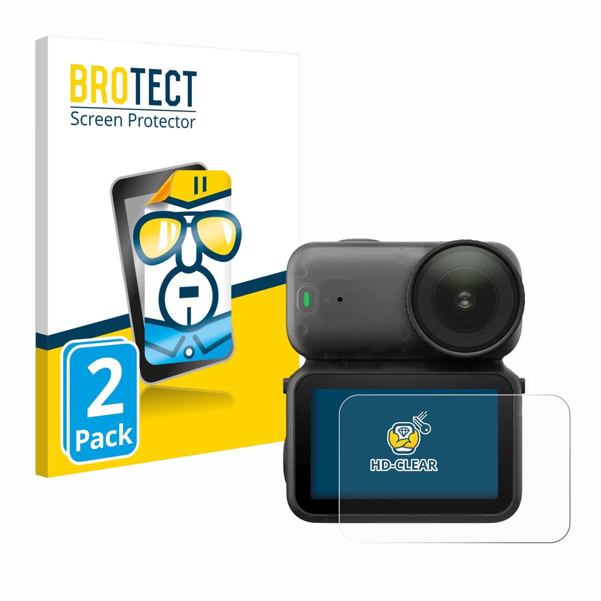 BROTECT - Screenprotector voor DJI Osmo Nano - Folie Beschermfolie transparant 2 Stuks